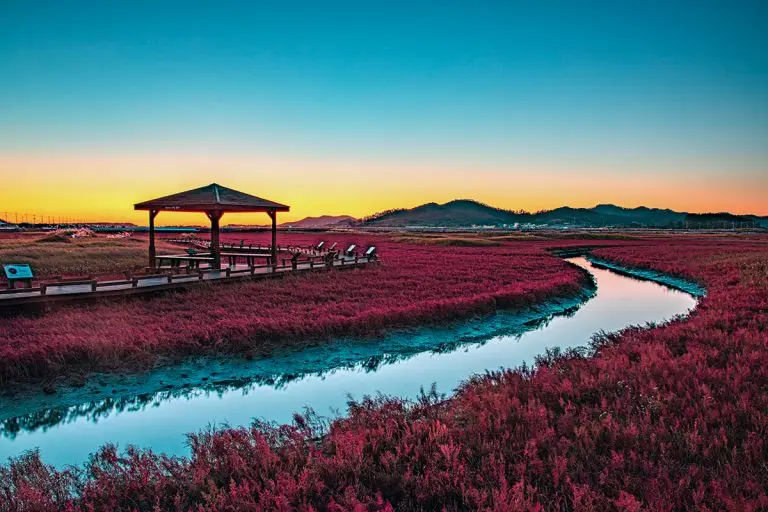 황혼의 염전, 고요한 순간